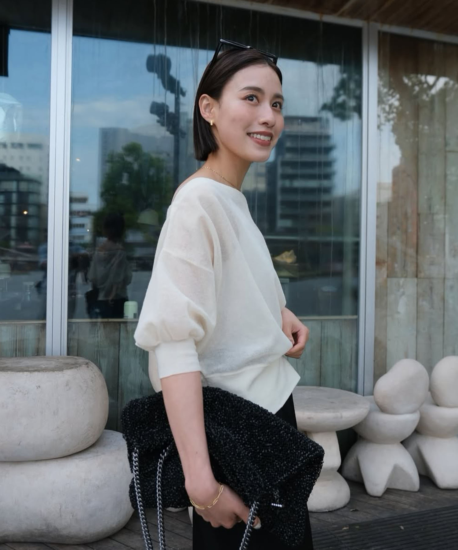 ALLONGE 2way off shoulder pull